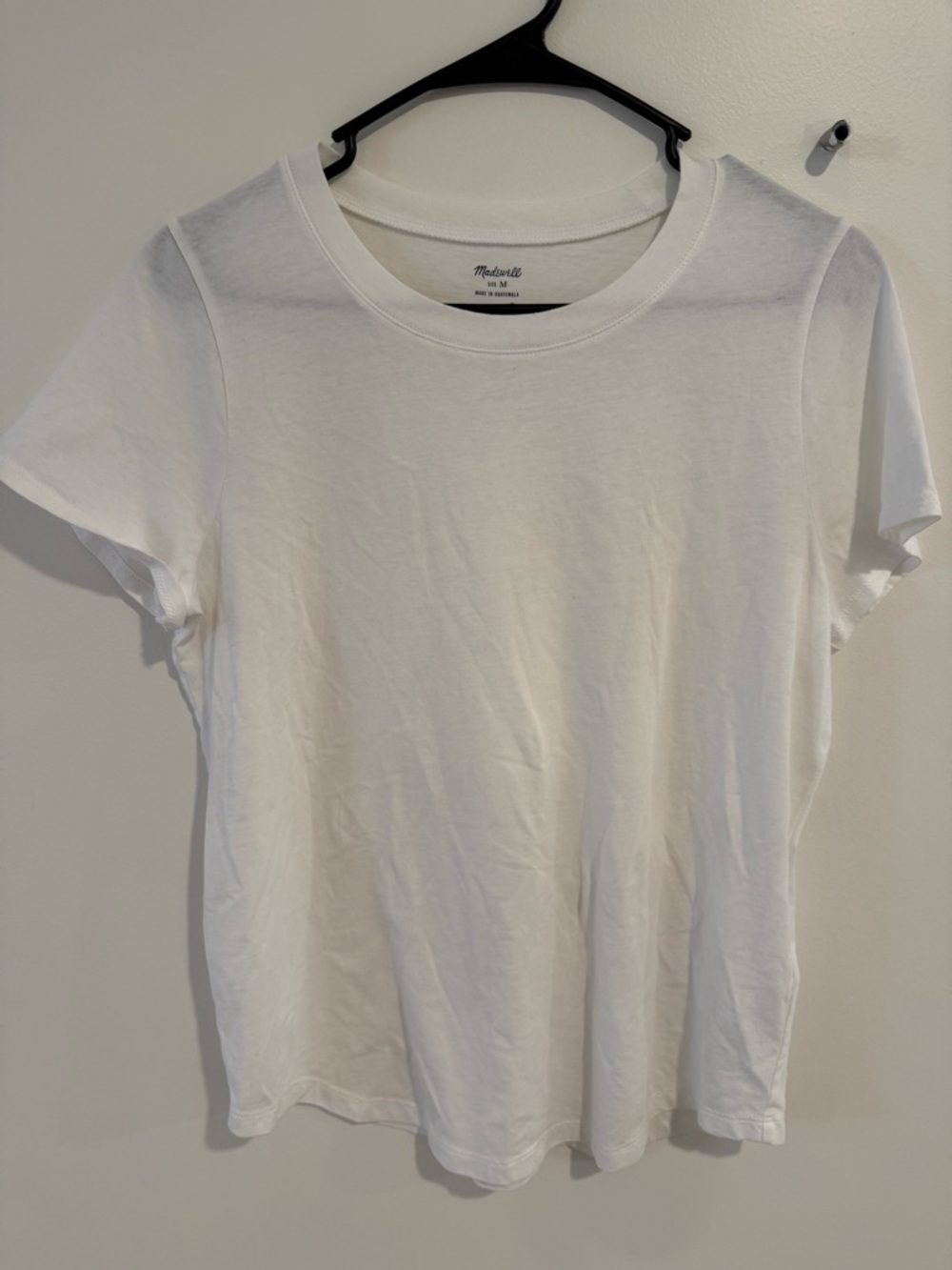 Madewell Classic White Short Sleeve Crew Tee